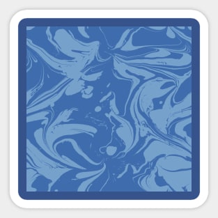 Blue Marble Pattern Sticker